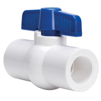 Homewerks 1-1/2 in. PVC FIP Ball Valve Full Port Quarter-Turn Lever For Non-Potable Water