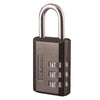 Master Lock 1-3/16 in. W Steel 3-Dial Combination Luggage Lock