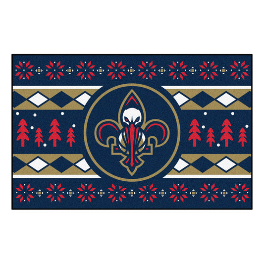 NBA - New Orleans Pelicans Holiday Sweater Rug - 19in. x 30in.