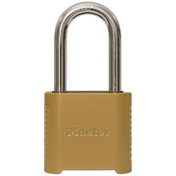 Master Lock 1.13 in. H X 2 in. W X 6.5 in. L Steel 4-Digit Combination Padlock - Open Box
