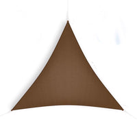 Coolaroo Ready-To-Hang Polyethylene Shade Fabric Triangle Shade Sail Canopy 11.9 ft. H X 10 ft. W X
