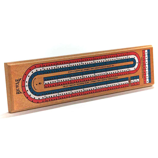 Bicycle Cribbage Board Wood Multicolored