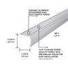 M-D 1.13 in. H x 36 in. L Prefinished Silver Aluminum Stair Edge (Pack of 6)
