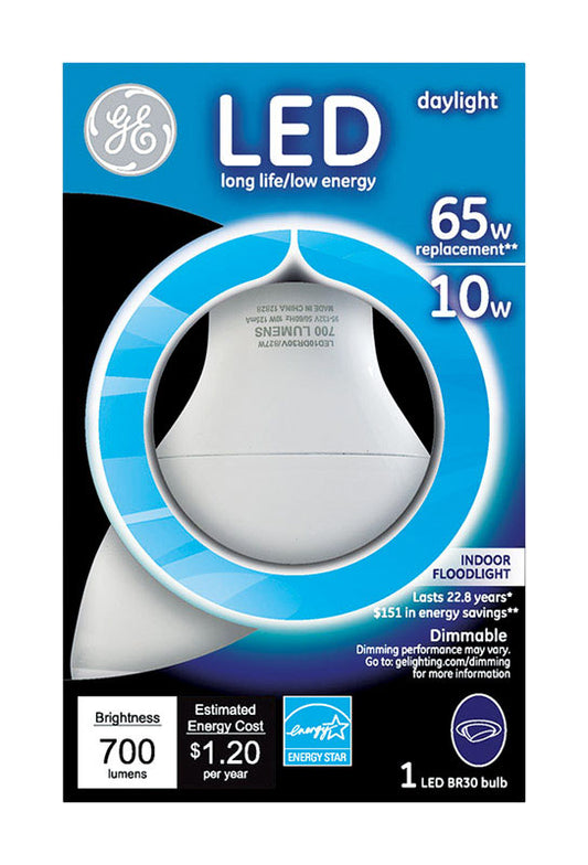 GE BR30 E26 (Medium) LED Bulb Daylight 65 Watt Equivalence 1 pk