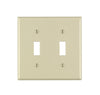 Leviton Ivory 2 gang Nylon Toggle Wall Plate 1 pk - Deal of The Week