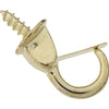 National Hardware Small Bright Brass Gold Steel 7/8 in. L Safety Cup Hook 10 lb 2 pk - Deal of The Week