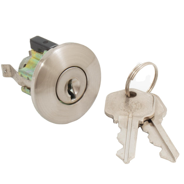 Cylinder Assembly for Highland and Tulip Knobs, KW Keyway, Satin Nickel by Stone Harbor Hardware