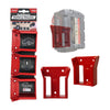 StealthMounts Battery Mounts Compatible with Milwaukee M18; Red ABS Battery Holder 6 pk