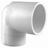 Charlotte Pipe Schedule 40 1/2 in. Slip x 1/2 in. Dia. MPT PVC Street Elbow (Pack of 25)