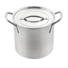 McSunley Stainless Steel Stock Pot 9 in. 8 qt Silver