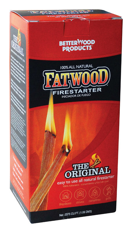 Better Wood Products Fatwood Pine Resin Stick Fire Starter 1.5 lb (Pack of 16).