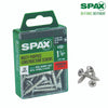 SPAX No. 10 x 1-1/4 in. L Phillips/Square Flat Head Zinc-Plated Steel Multi-Purpose Screw 20 each