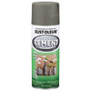 Rust-Oleum Cement Textured Light Gray Spray Paint 12 oz (Pack of 6)