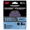 3M Ultra Durable 5 in. Ceramic Hook and Loop Sanding Disc 120 Grit 5 pk