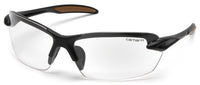 Carhartt Spokane Half Frame Safety Glasses Clear Lens Black/Tan Frame 1 pc