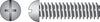 Hillman No. 8-32 X 1 in. L Combination Round Head Zinc-Plated Steel Machine Screws 100 pk