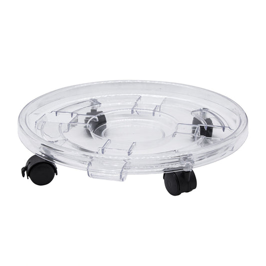 Bond Clear Polystyrene Round Plant Caddy 15 Diameter Inches.