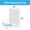3M Filtrete 16 in. W x 25 in. H x 1 in. D Pleated Allergen Air Filter (Pack of 4)