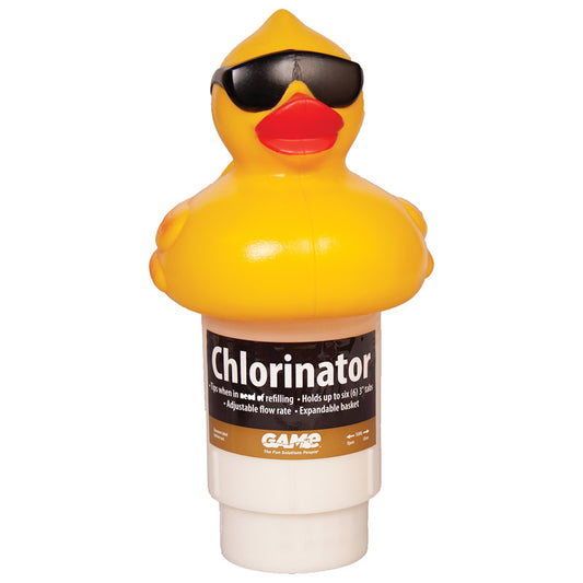 Game Derby Duck Floating Pool Chlorinator 3 in. H