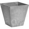 Ella Water-Minder Planter, Plastic, Gray, Indoor/Outdoor, 6-In. Sq.