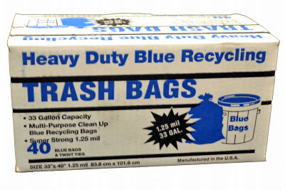 Primrose Plastics 33 gal Trash Bags Twist Ties 40 pk