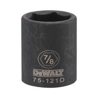 DeWalt 7/8 in. X 1/2 in. drive SAE 6 Point Deep Impact Socket 1 pc
