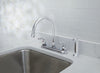 OakBrook Pacifica High Arc Two Handle Chrome Kitchen Faucet Side Sprayer Included
