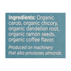 Teeccino Organic Herbal Coffee - Dandelion Dark Roast - 10 Bags - Case of 6