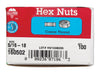 Hillman 5/16 in. Zinc-Plated Steel USS Hex Nut 100 pk - Open Box