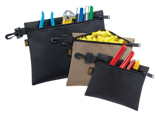 CLC 1.5 in. W X 9 in. H Polyester Tool Pouch Set Assorted 3 pc