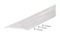 M-D 0.25 in. H X 5 in. W X 36 in. L Mill Aluminum Fluted Saddle Threshold Silver
