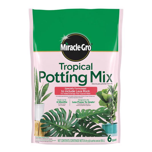 Miracle-Gro Tropical Cacti, Citrus and Palm Potting Mix 6 qt (Pack of 8)