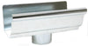 Amerimax 4 in. H X 4 in. W X 8 in. L Metallic Galvanized Steel K Gutter End with Drop - Deal of The Week