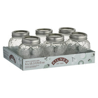 Kilner Regular Mouth Canning Jar 13.5 oz 6 pk (Pack of 2)