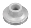 National Hardware Solid Brass w/Rubber Bumper Chrome Silver Wall Door Stop Mounts to wall 2.34 in.
