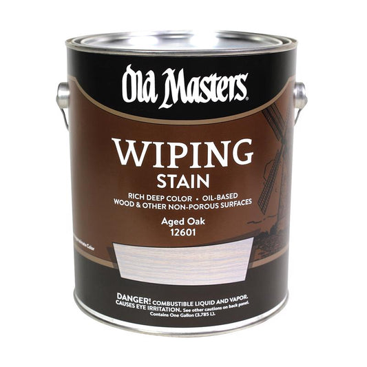 Old Masters Semi-Transparent Aged Oak Oil-Based Wiping Stain 1 gal (Pack of 2)