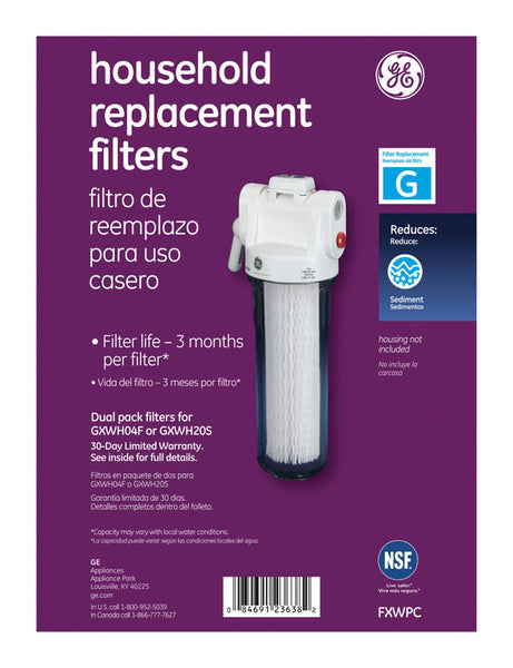 FILTRO DE AGUA DE REPUESTO G