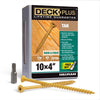 Deck Plus No. 10  x 4 in. L Star Flat Head Exterior Deck Screws 1 lb.
