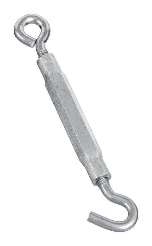 Stanley Hardware N221-861 1/4" x 7-1/2" Zinc Plated Hook To Eye Turnbuckle (Pack of 10)