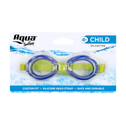 Aqua Assorted PVC Junior Swim Goggles