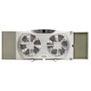 Lasko 12.9 in. H X 9 in. D 3 speed Electronically Reversible Twin Window Fan Remote Control - Open Box