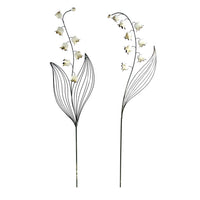 Alpine Multicolored Metal 58 in. H Flower Outdoor Garden Stake (Pack of 6)