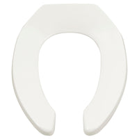 Elongated Toilet Seat with Open Front