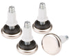 Softtouch White 1 in. Screw-On Plastic Foot Cap 4 pk