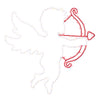 Celebrations Cupid Silhouette Window Decor Metal 1 pk