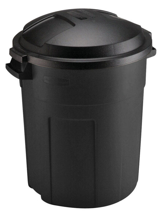 Rubbermaid Roughneck 20 gal. Plastic Garbage Can Lid Included (Pack of 6)
