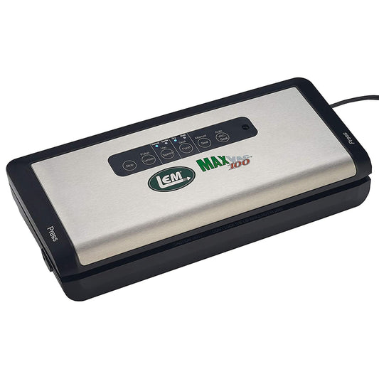LEM MaxVac 100 Black/Silver Food Vacuum Sealer