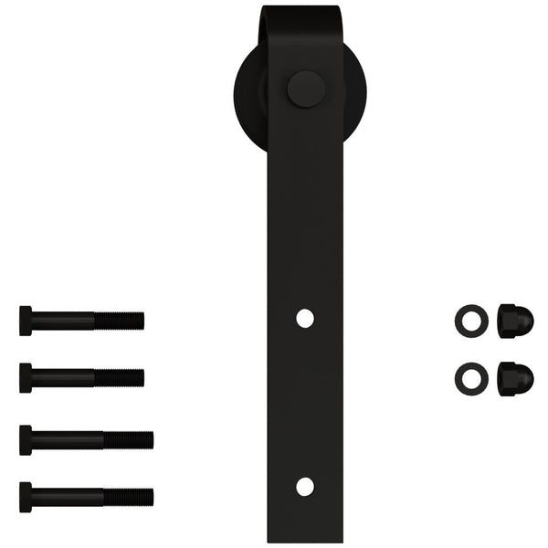 Barn Strap Style Hanger with Fasteners (No Track), Oil-Rubbed Bronze by Stone Harbor Hardware