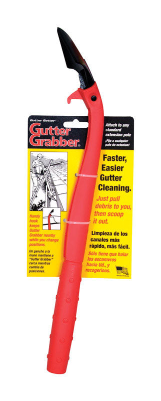 Gutter Getter Red/Black Polypropylene Gutter Cleaning Scraper 17 L in.