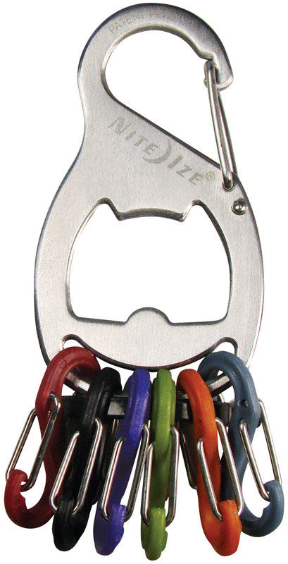 Nite Ize S-Binder 2.1 in. D Stainless Steel Silver Rack Key Chain